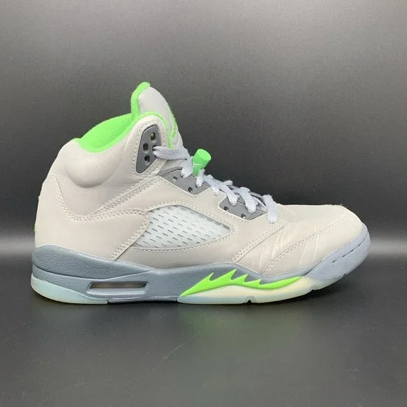 Jordan 5 Retro Green Bean Basketball Shoes DQ3734-003 Youth Sz 6 Women's Sz 7.5 - Picture 5 of 10